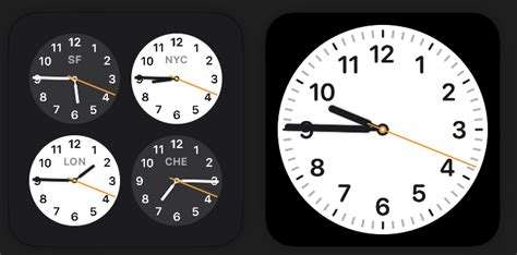 world clock to seconds.